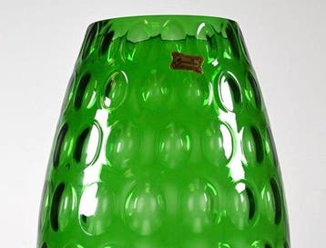 Egermann - Vaas - Glas - Groene vaas Olive