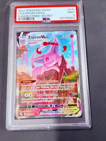 Pokémon - 1 Graded card - Espeon VMAX #270 Foil, Full art,