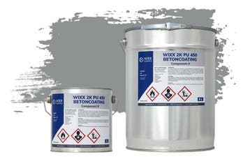 Wixx 2K PU 450 Betoncoating RAL 7042 | Verkeersgrijs A 5L, Verzenden, Nieuw