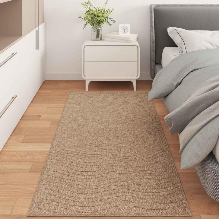 vidaXL Vloerkleden Moiré Rechthoekig AGIRA Naturel 150 x 80, Maison & Meubles, Ameublement | Tapis & Moquettes, Envoi