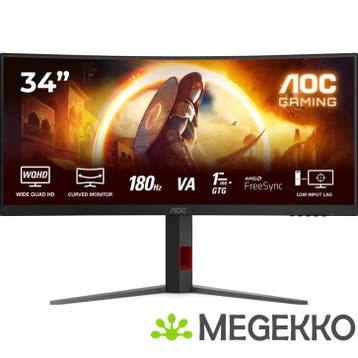 AOC G4 CU34G4 34  WQHD 180Hz VA Gaming Monitor, Verzenden