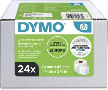DYMO LabelWriter adreslabels 36 mm x 89 mm — gebruikt, Verzenden, Nieuw in verpakking