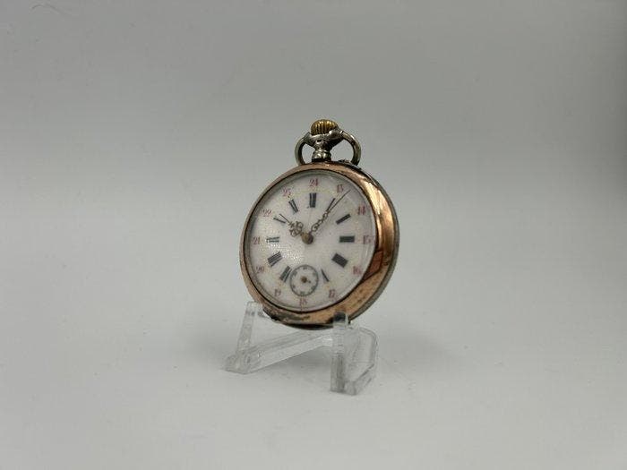 Remontoir Cylindre - IZ - Zilveren Vest zakhorloge - 365660, Bijoux, Sacs & Beauté, Montres | Hommes