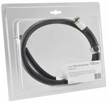 Blister rubber gasslangset 60cm + acc, Ophalen of Verzenden, Nieuw
