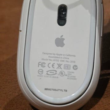 Apple Vintage Apple Mighty Mouse USB (Wired) – A1152 –, Nieuw