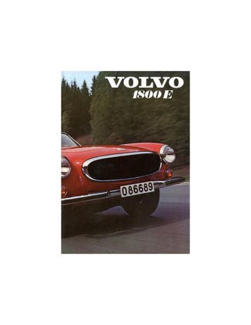 1970 VOLVO 1800 E BROCHURE NEDERLANDS, Ophalen of Verzenden