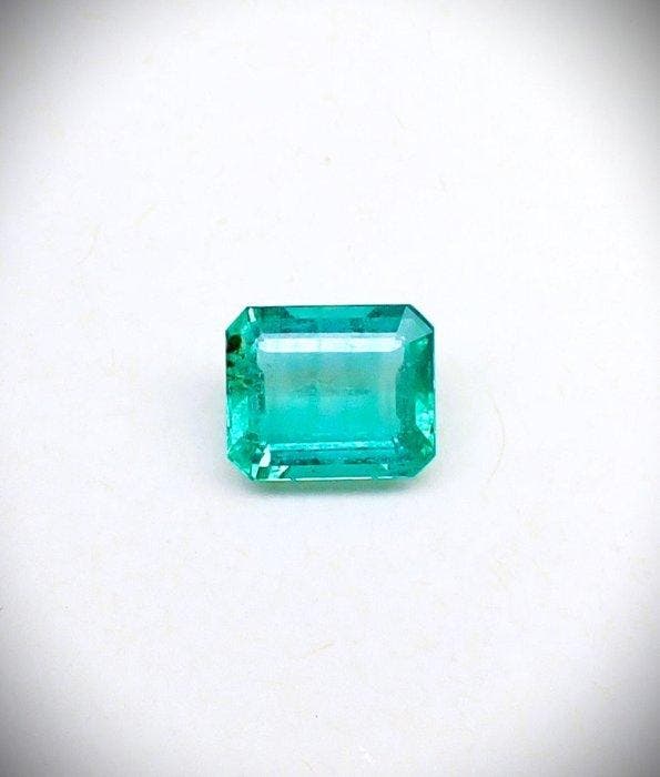 Groen Smaragd - 1.44 ct - Antwerp Laboratory for Gemstone, Bijoux, Sacs & Beauté, Pierres précieuses