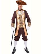 Markies verkleed kostuum bruin  voor heren, Ophalen of Verzenden