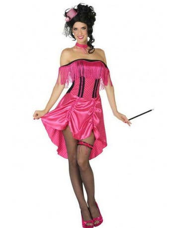 Roze cabaret jurk moulin rouge, Ophalen of Verzenden