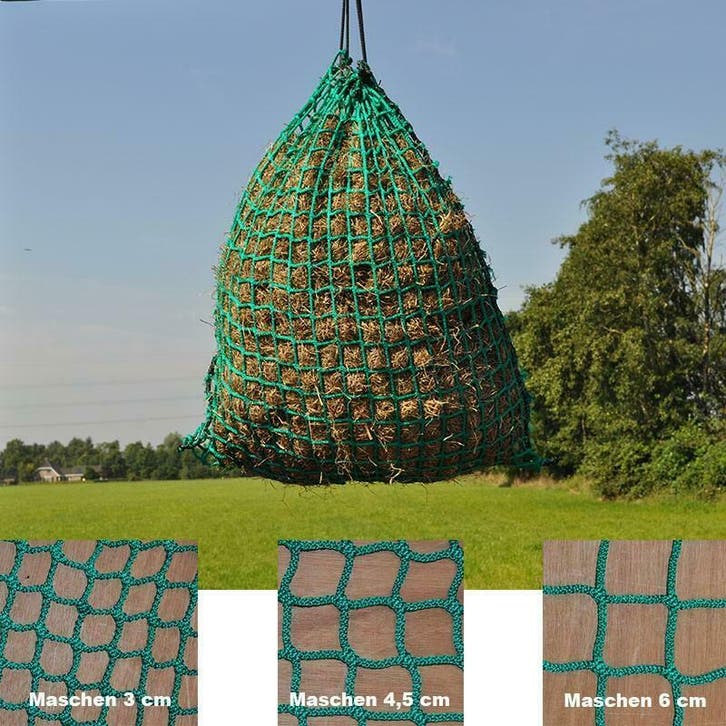 Hooinet Medium, 100cm x 100cm, maaswijdte 3 cm, 4,5 cm of .., Dieren en Toebehoren, Paarden en Pony's | Zadels