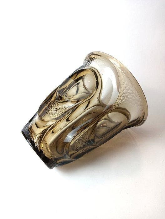 August Walther & Söhne - Vaas - Atlas - Glas, Antiek en Kunst, Kunst | Designobjecten