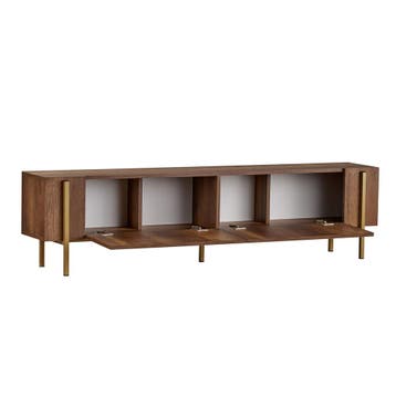 Evila TV-meubel - Houtkleurig - Nieuw/Ongebruikt -, Verzenden, 150 tot 200 cm, Nieuw, Scandinavisch