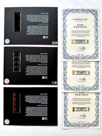 Terminator – Rare Set of 3 Mounted 35mm Film Cells –, Nieuw