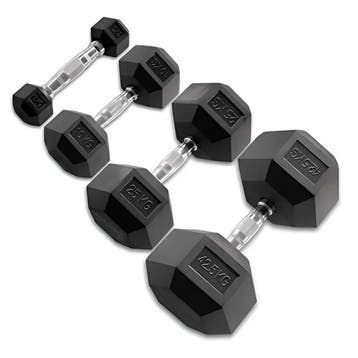 Body-Solid Trainen met Body-Solid Hexagon dumbbells 27.5 KG, Verzenden