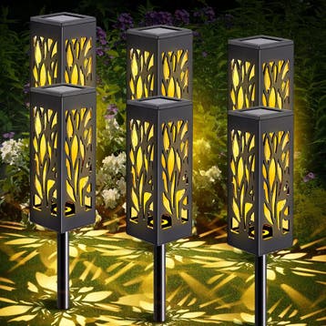 Zonnelamp 6-stuks 18 LED - Tweede kansje: pak die korting!, Zonne-energie, Kunststof, Verzenden, Overige typen