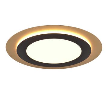 Trio MORGAN plafondlamp | LED | zwart met goud | Ø 45 cm | I, Verzenden