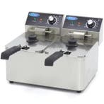 Friteuse | Elektrisch | 4+4L | 50°C/200°C | 5kW (2x 230V) |, Verzenden
