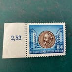 RDA 1953 - Karl Marx avec pression sur le côté gomme et, Gestempeld