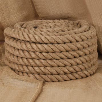 vidaXL Touw 25 m lang 36 mm dik jute, Verzenden, Nieuw