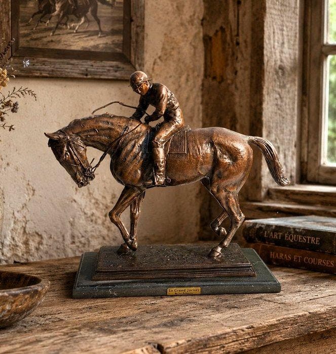 Sculpture, After Isidore Jules Bonheur, Le Grand Jockey, Antiquités & Art, Art | Objets design