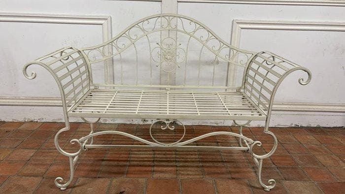 Romantic Courting Garden Bench - Bank - Metaal, Antiek en Kunst, Curiosa en Brocante