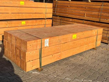 (15x) Red Class Wood paal 20x20x300cm, Nieuw