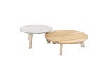 Taste by 4 Seasons Emma set van 2 salontafels latte, Ø 65 en, Nieuw