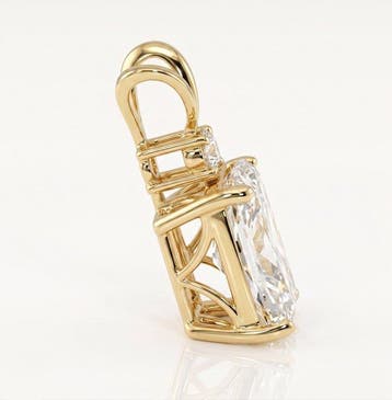 Hanger - 14 karaat Geel goud - 6.05ct. tw. Diamant