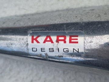 Kare Design - Tijdschriftenhouder - Roestvrij staal -, Antiek en Kunst