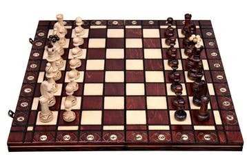 Schaakspel - Beautiful Handcrafted Unique Vintage Look -