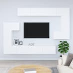 vidaXL Tv-wandmeubel bewerkt hout wit, Huis en Inrichting, Kasten |Televisiemeubels, Verzenden, Nieuw