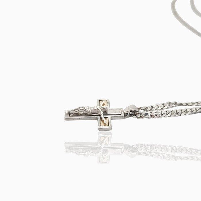 Zonder minimumprijs - Halsketting - 18 karaat Zilver, Geel, Handtassen en Accessoires, Kettingen
