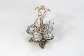 Ensemble de burettes - Plaqué(e) argent - Belle Époque, Antiquités & Art