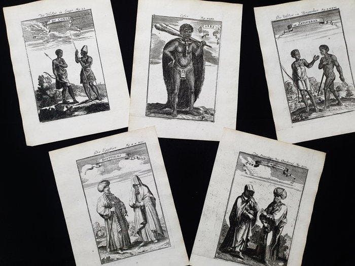 Afrika - [LOT van 5] - Noord-Afrika / Marokko / Mozambique /, Boeken, Atlassen en Landkaarten