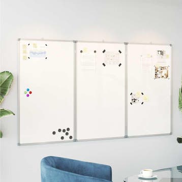 vidaXL Whiteboard magnetisch inklapbaar 120x100x1,7 cm, Verzenden