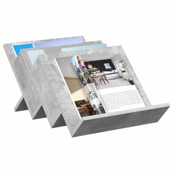 vidaXL Tijdschriftenrek Betonnen Grijs 53 x 40 x 28,5 cm, Verzenden