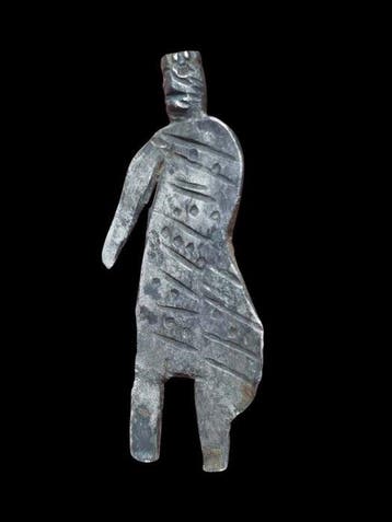 Oud-Romeins Zilver Stunning Silver Figure of Zeus (Zonder, Antiek en Kunst