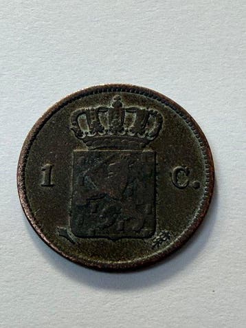 Nederland. Willem I. 1 Cent 1828/7 Utrecht