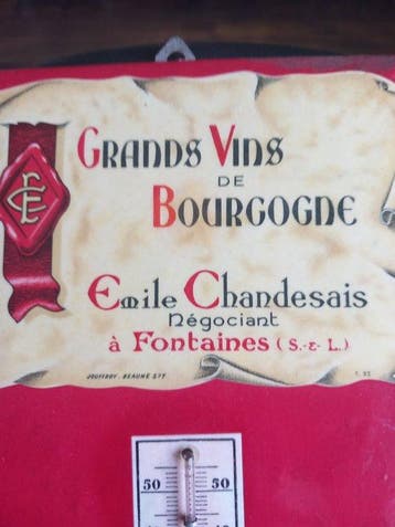 Thermomètre - Aluminium - Glacoïde 1970-80 pub, Collections