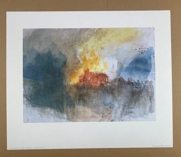(After) William Turner - The Burning of the Houses of