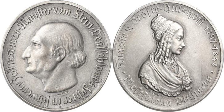 Zwittermedaille 1923 Westfalen, Postzegels en Munten, Munten | Nederland, Verzenden