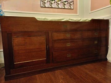 Bed - Hout - Bed oude marina Mevrouw/ Capetown Castle.
