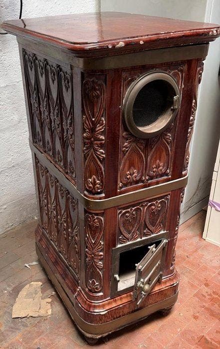 Kachel - Aardewerk - terracotta-kachel, Antiek en Kunst, Antiek | Overige Antiek