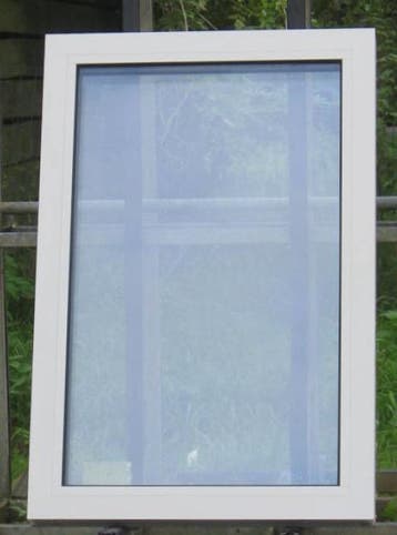 aluminium raam , chassis , venster 65 x 98 zijdegrijs 7044, Minder dan 75 cm, Raamkozijn, Aluminium, Ophalen of Verzenden