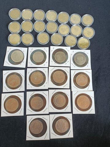 Pologne. Lot of 34 coins, various denominations XX/XXI cent.