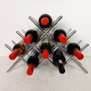 IKEA - Wijnrek - Blänkande - Gegoten aluminium - duurzaam, Antiek en Kunst