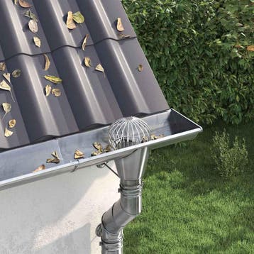 vidaXL Gootblad beschermer 2 st Zilver 160 mm Roestvrij, Verzenden