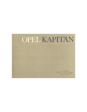 1964 OPEL KAPITÄN BROCHURE NEDERLANDS, Ophalen of Verzenden
