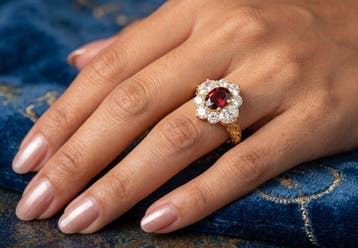 Sans prix de réserve - Bague de fiançailles Argent - 1.00ct., Handtassen en Accessoires, Antieke sieraden