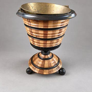 Jardinière - jardinière - Hout, Messing - Biedermeier